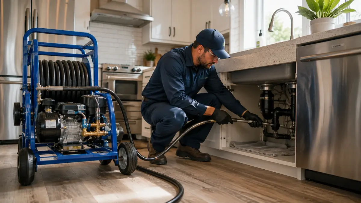 Kitchen Drain Hydro Jetting in Victorville